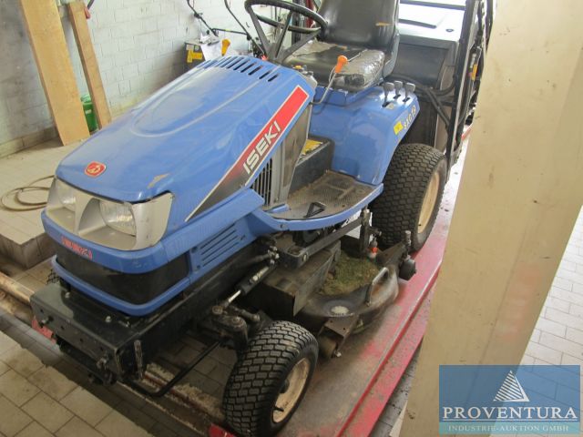 Aufsitz-Rasenmäher ISEKI SXG 19 Modell E3100 und Inventar Garten-Landschaftsbau