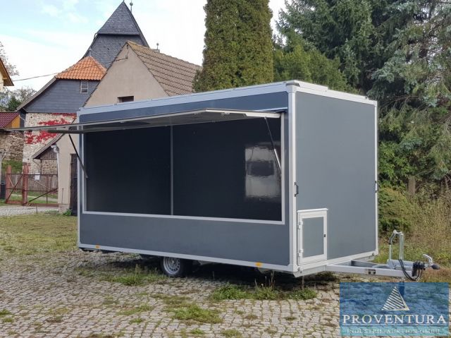 Liquidation: 19 Positionen Gastrotechnik, neuwertiger Imbiss-Anhänger Wörmann, EZ 2018, Imbisseinrichtung, Eis-Vitrine Nemox, Kompressoren, etc., 37445 Raum Harz