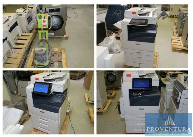 Aus Leasing: Multifunktionsgeräte XEROX Atalink mit Zubehör, Bodenschleifmaschine CONTEC Omega 400V