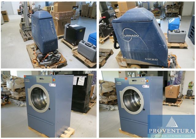 Aus Leasing: Gewerbewäschetrockner MIELE PT8251, Scheuersaugmaschine TURNADO 55SV