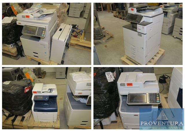 Nachverkauf aus Leasing: Multifunktionsgeräte, Drucker, XEROX, RICOH, OKI