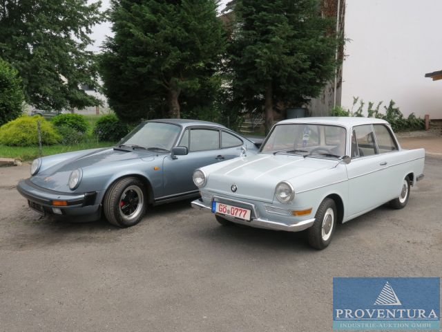 Oldtimer-Versteigerung aus Sammlung: Porsche 911 SC 3.0 Coupé, seltene Ausführung mit 204 PS, EZ 1982, 225.000 km und BMW 700 LS Luxus, EZ 1963, 63.000 km