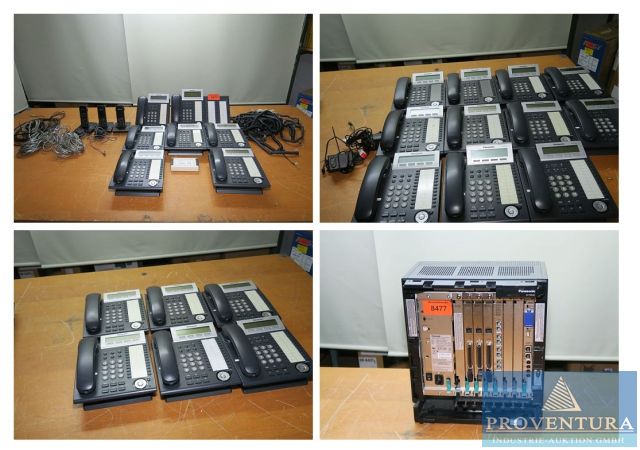 Aus Leasing: Großes Telefonanlagenpaket Panasonic KX-TDE 100NE mit 27 Telefonen