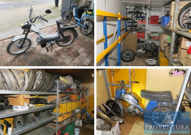 Aus Nachlass: Versteigerung 14 Positionen Mofa- u. Motorradersatzteile Hercules, Puch, Zündapp, Werbeschilder, etc.