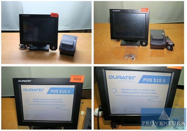 Aus Leasing: 10 Gastro PCs aus ehemaligen Kassenarbeitsplätzen DURATEC POS S15 mit Bondrucker