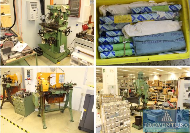 Versteigerung 25 Pos. Feinmechanik Fräserei u.a. 2 Feinmechaniker-Drehbänke CARL ZEISS JENA, Fräsmaschine SEMPUCO, Schleifböcke, etc.