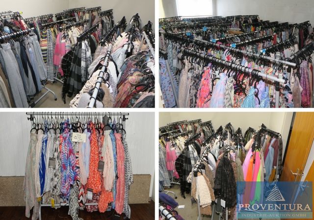 Versteigerung großer Sonderposten Damen-Accessoires: 1 Position Strick- und Seidenschals, Halstücher, Loopschals, etc. Sommer- u. Wintermode, ca. 100.000 Teile, Startpreis 0,07 € pro Teil