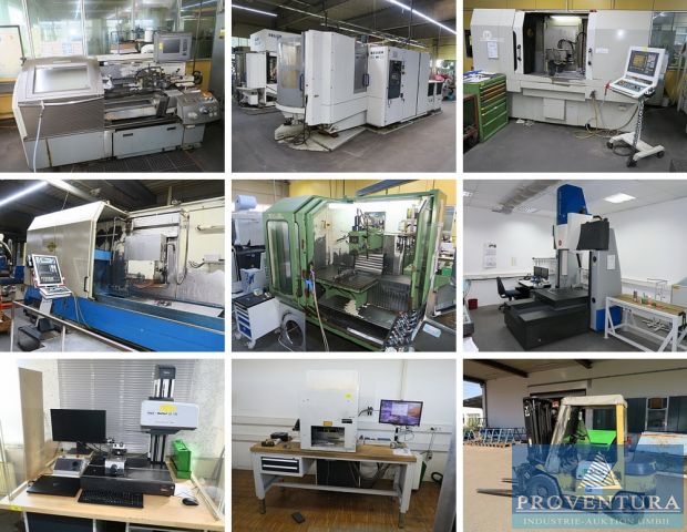 Liquidation: Standortauflösung Helios-Preisser GmbH, 540 Pos. CNC-Schleifen bis 5.500 mm, Drehen, Fräsen, Messtechnik, Lagertechnik, etc.
