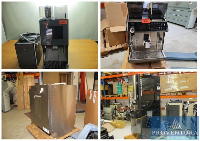 Gastroversteigerung aus Leasing: Protein Shake Automat, 3x Miele Gastrospülmaschine, verschidene Kaffeevollautomaten