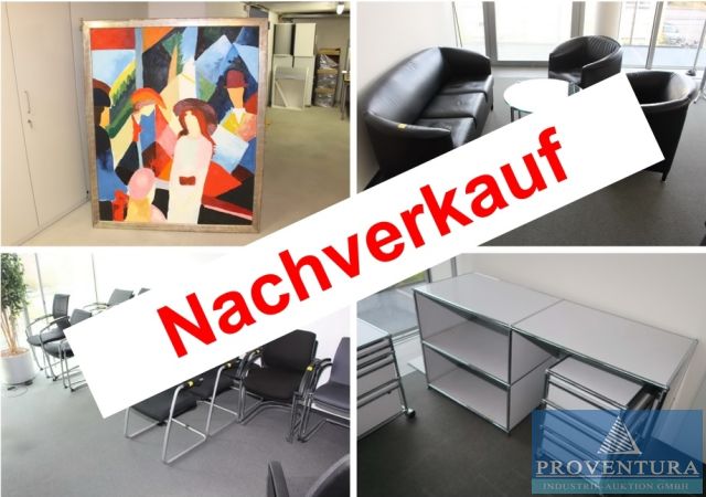 Nachverkauf zur Versteigerung: Büroauflösung 200 Pos. Büromöbel USM HALLER, BOSSE konektra, KNOLL, Wilkhahn, Sedus, Bene, Schreibtische, Stühle, Schränke