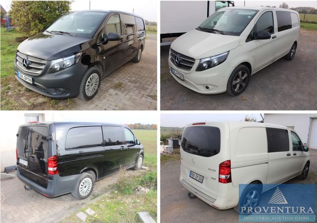 aus Insolvenz 2 Mercedes-Benz Vito 116 CDI MIX E 4x4 EZ 2022 sowie Vito 116 CDI MIX K 4x4 EZ 2019