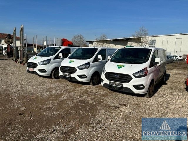 Insolvenzversteigerung 4x FORD Transit Custom EZ 2018-2019, 1x Anhänger STEMA Opti 750 EZ 2021