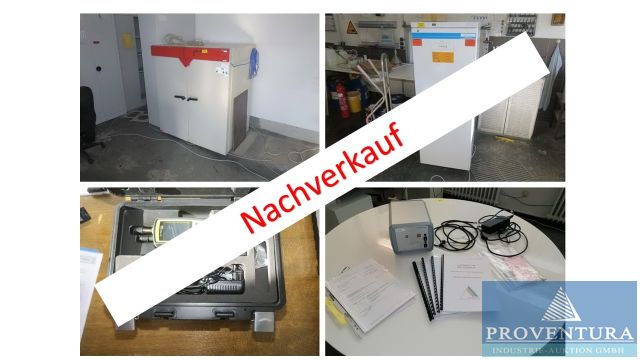 Nachverkauf zu Insolvenzversteigerung: 30 Labor- und Messgeräte, UV-Trockner BELTRON, Digitalmikroskop LEICA DMS 1000, Laborkühlschrank TRITEC TC1003, u.v.m.
