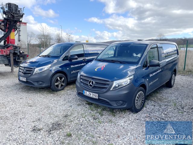 Aus Insolvenz: 2 Mercedes-Benz Vito 116 CDI 4x4 Automatik, EZ 2019, 76.000 und 46.000 km, Navigation, Klima, AHK