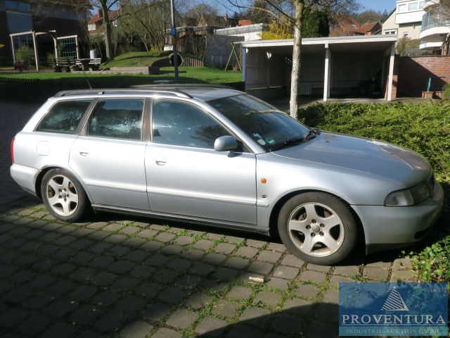 Aus Insolvenz: Audi A4 2.6 V6 Quattro, EZ 1996, 254.000 km, Leder, Klimaautomatik, Sitzheizung, AHK