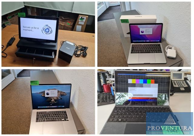 Aus Leasing 27 Positionen, EDV, Laptops, APPLE Macbook Pro, Microsoft Surface Pro X