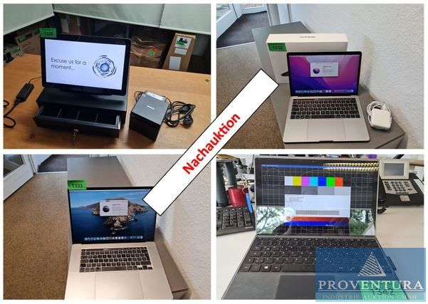 Nachauktion aus Leasing 27 Positionen, EDV, Laptops, APPLE Macbook Pro, Microsoft Surface Pro X