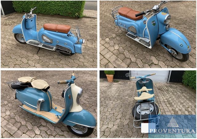 Versteigerung aus Sammlung: 2 sehr seltene Motorroller, Zündapp Bella 203, EZ 1958 und NSU Prima III