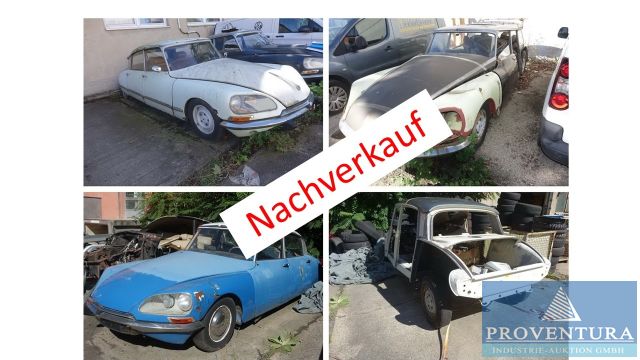 Nachverkauf zu Oldtimer und Fahrzeug-Auktion: seltene CITROEN-Fahrzeuge, -Karossen, CITROEN DS21, DS20, ID20, weitere Fahrzeuge u. Anhänger