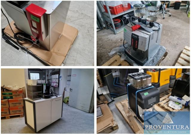 Gastroversteigerung aus Leasing: Kaffeevollautomat CARIMALI MX-2 LM AA01-12142222, Heißwasser Boiler FETCO HWB-2105, Kaffeevollautomat JURA GIGA X8C mit reichhaltigem Zubehör, Kaffeevollautomat MELITTA Cafina XT4