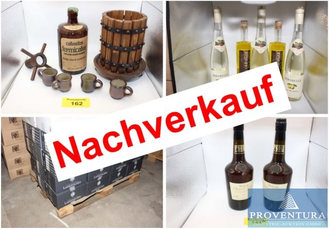 Nachverkauf: Große Spirituosen- und Weinversteigerung: über 3.700 Flaschen hochwertige französische Spirituosen, Armagnac und Weine ab 1934, auch für Großabnehmer, etc.