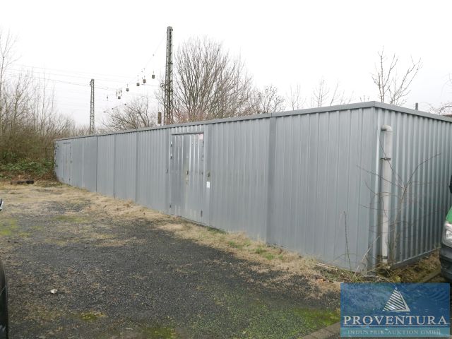 Versteigerung 2 Schnellbaucontainer: 12.5x5 m und 8.5 x5 m