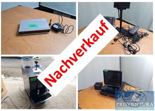 Nachversteigerung: Leasingrückläufer, 80 Positionen, EDV, Laptops, Alarmanlagen, Mehrwinkelspektralphotometer X-RITE TP5A-RMWF, Kuvertierer, Akku Trockensauger Kärcher BV 51,1x Kaffeevollautomat JURA GIGA X8C