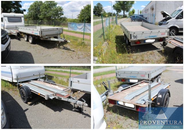 Anhänger-Aukton: 1x Pkw-Anhänger WM-MEYER, zul. GG 2.500 kg, EZ 2011, 1x Motorradtransportanhänger STEMA HP 6070, zul. GG 750 kg, EZ 1999, 1x Plane u. Spriegel Böckmann 2.700 kg
