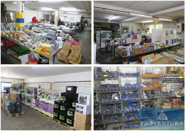 Insolvenzversteigerung Warenvorräte der Aqua Schwarz GmbH: 150 Pos. Gartenteichzubehör, Aquaristik, Meerwasseraquaristik, großer Posten PVC-Fittinge, Spanplatten, etc.