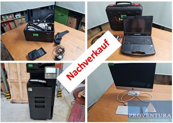 Nachverkauf Versteigerung: Leasingrückläufer, 67 Positionen, EDV, Laptops, Alarmanlagen, Apple iMac, Messgerät ECOM EN3, Multifunktionsgerät UTAX 4000CI,