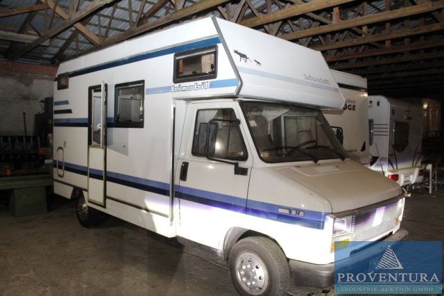 Insolvenzversteigerung Wohnmobil BIMOBIL Fiat Ducato 280 EZ 1987 H-Kennzeichen