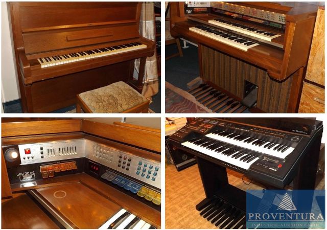 Versteigerung: Klavier Ibach, Baujahr ca. 1920, Orgel LOWREY MX-1, Orgel YAMAHA HS-6
