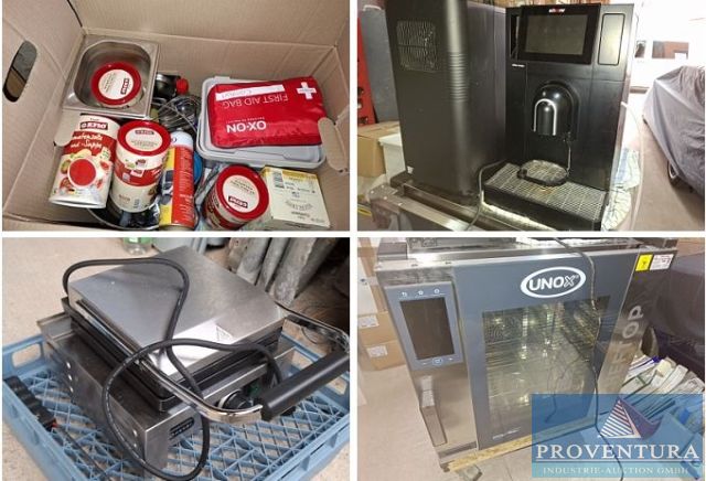Insolvenzversteigerung Gastro u.a. Kombidämpfer UNOXC XEVC-0711-EPLM-MS 2024, Kaffeevollautomat SCHAERER CoffeePrime, Waffeleisen etc., auch als Komplettposten, Cafe gegründet in 2022