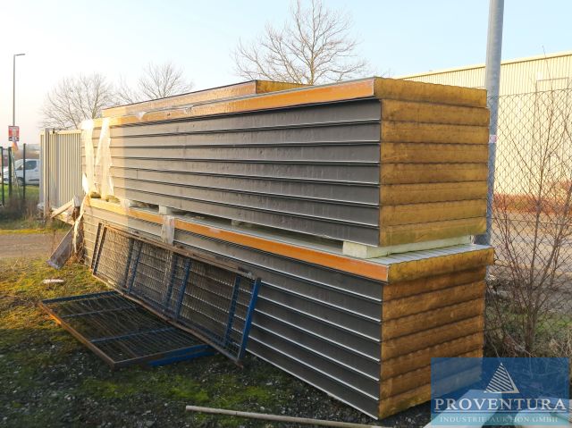 Versteigerung: 16 Sandwichplatten 6.000x1.000x120 mm, niedriger Startpreis