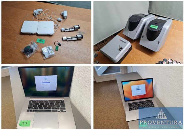 Versteigerung Leasingrückläufer: 52 Positionen, Server, Alarmanlagen, Apple Macbook, Wallbox 2x MENNEKES 1345401, 1x Mennekes eMobility 310551 Gateway