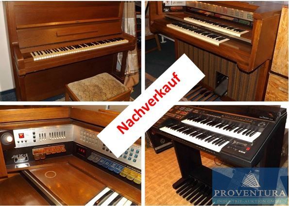 Nachverkauf Versteigerung: Klavier Ibach, Baujahr ca. 1920, Orgel LOWREY MX-1, Orgel YAMAHA HS-6