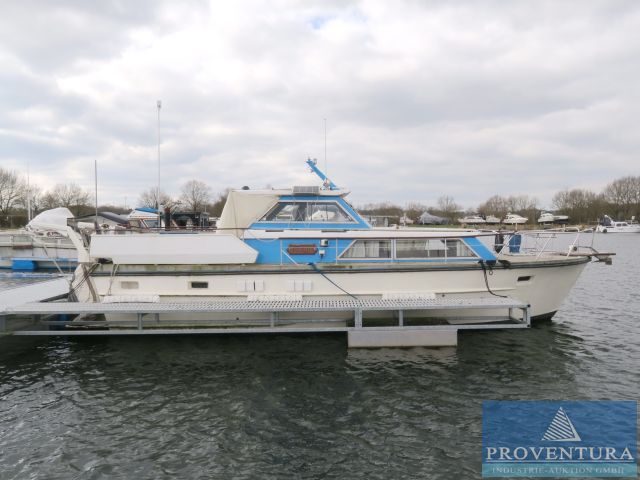 Versteigerung aus Nachlass: Motoryacht CYTRA Ambassador 36 DS, Bj. 1976, 2x Volvo Motoren TAMD 60, Länge 10.7 m