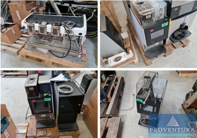Gastroversteigerung aus Leasing: Kaffeevollautomaten 4x MELITTA XT4, 1x MELITTA XT7, 1x MELITTA Cup III 2M, 1x LACIMBALI M100 ATTiVA GTA DT3 36 Tasten