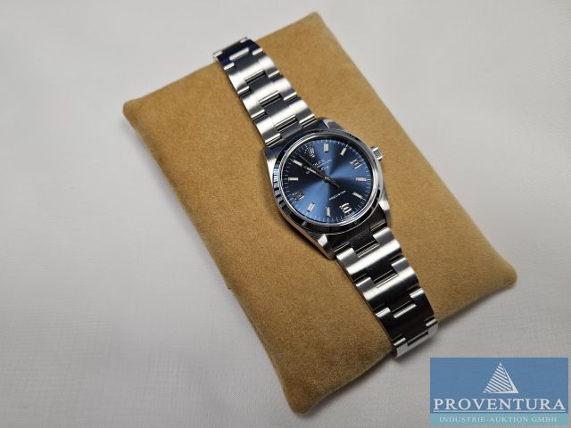 Versteigerung: Herren-Armbanduhr Rolex Oyster Air-King, Zertifikat und Uhrenbox vorhanden