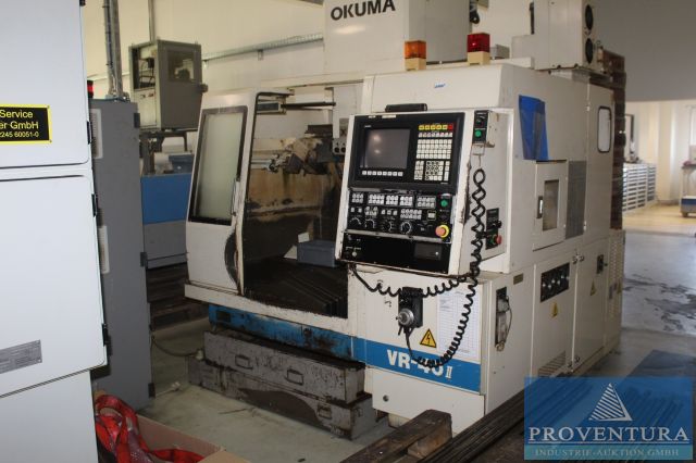 Versteigerung wegen Betriebsumstrukturierung: 11 Pos. Metallbearbeitung u.a. 3-Achs-BAZ OKUMA VR-40 II, Bandsäge BEHRINGER HBP360A, Entfettungsmaschine PERO D2500073, NC-Fräsmaschine DECKEL FP4 NC, div. Maschinen WMW, etc.