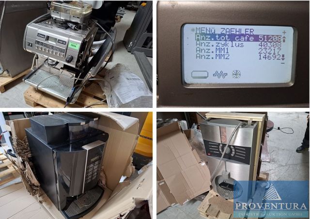 Gastroversteigerung aus Leasing: Kaffeevollautomat Kaffeevollautomat LACIMBALI S39 TE, Kaffeevollautomat SIELAFF Siamonie Duo 2101, Kaffeevollautomat MELITTA Cup-Breakfast