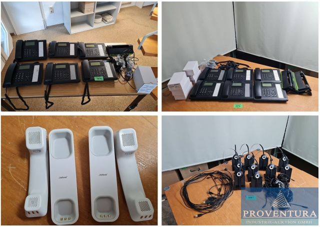 Aus Leasing: IP Telefone und Zubehör, UNIFY Openscape, Handsets JABRA 450-weiß, Headsets JABRA Pro 930