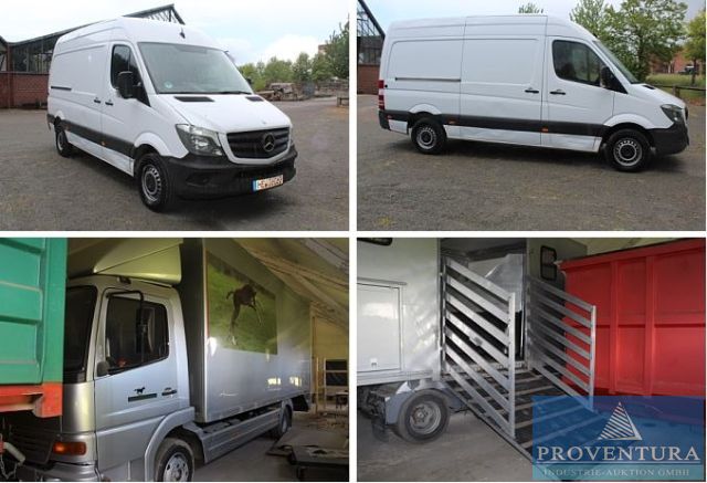 Versteigerung Pferdetransporter DAIMLERCHRYSLER 817 EZ 1999 300.000 km, Transporter MEREDES-BENZ Sprinter 316 CDi EZ 2015, 127.000 km
