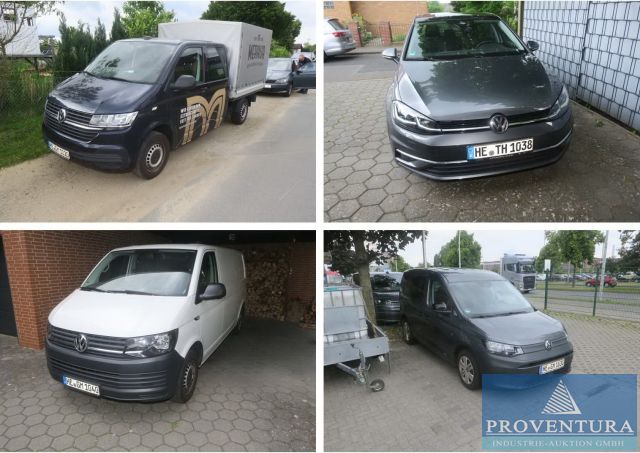 11 Fahrzeuge aus Insolvenz: VW Pritsche T6 2.0 TDI, EZ. 2020, SKODA Fabia III Kombi 1.0, EZ. 2015, VW Golf VII 2.0 TDI, EZ. 2017, VW T6 Kastenwagen 2.0 TDI, EZ. 2018, VW Caddy 2.0 TDI, EZ. 2017, VW Caddy V 2.0 TDi BMT, EZ. 2021, etc.