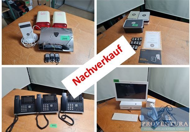 Nachverkauf Versteigerung Leasingrückläufer: 60 Positionen, EDV, Alarmanlagen, Yealink IP Telefone, Terra Server