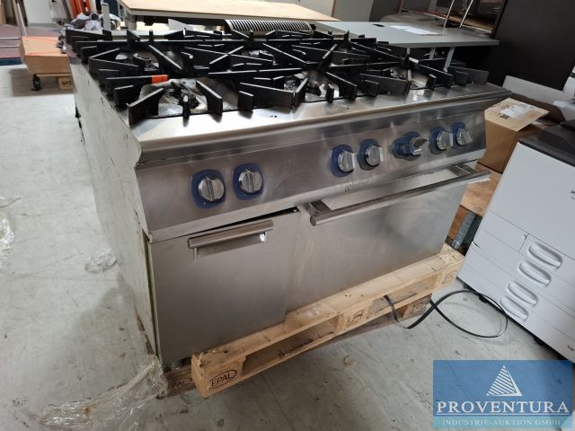 Lagerräumung Gastroversteigerung aus Leasing: Gasherd ELECTROLUX E9GCGL6C1M 6 Brenner