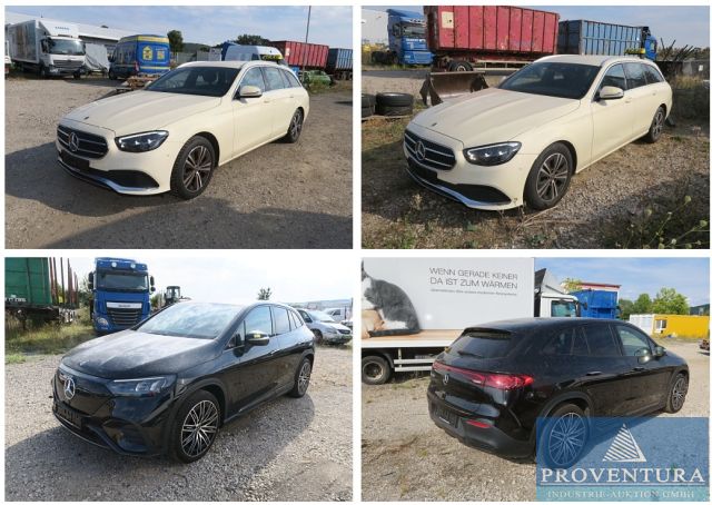 Vorankündigung: Insolvenzversteigerung Mercedes-Fahrzeuge, 1x Taxi E 220 CDI T-Modell, 1x Taxi E 200 CDI T-Modell, 1x EQE 350+