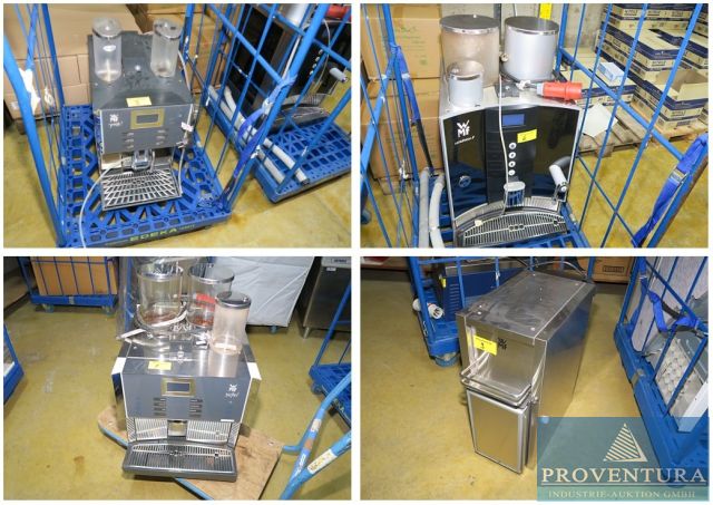 Versteigerung wegen Neuanschaffung aus Studentenwerk: 4x Kaffeevollautomaten WMF, Michkühlschränke WMF, Gewerbe-Kaffeemaschine