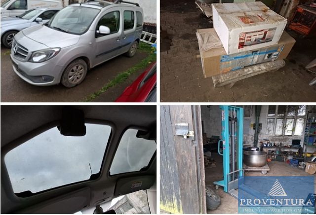 aus Insolvenz Mercedes-Benz Citan tourer 109 CDI EZ 2015, Pump-Hochhubwagen JUNGHEINRICH SBJ1030 Bj. 2020, Werzkzeuge