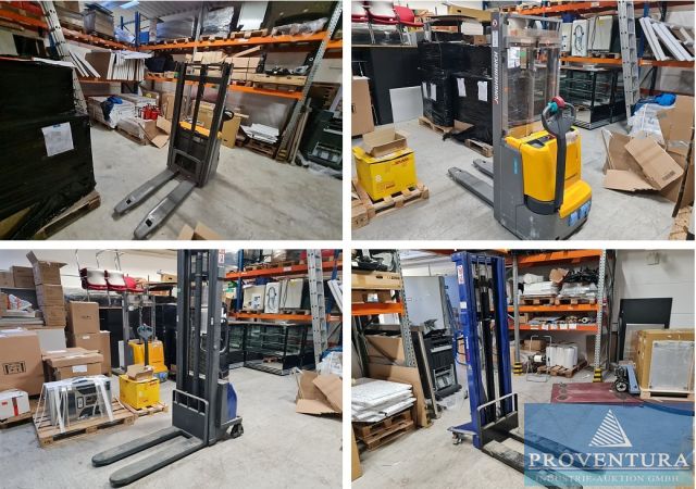 Versteigerung Hochhubwagen aus Leasing: JUNGHEINRICH EJC 110 Option 115 290 ZT Bj. 2019, TRADINGEU 10010161 CDD15B-III Bj. 2021, TRADING EU SDJ1030 Bj. 2021